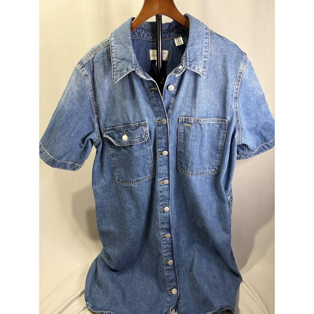 Universal Thread Women's Short Sleeve Denim Dress Size Large